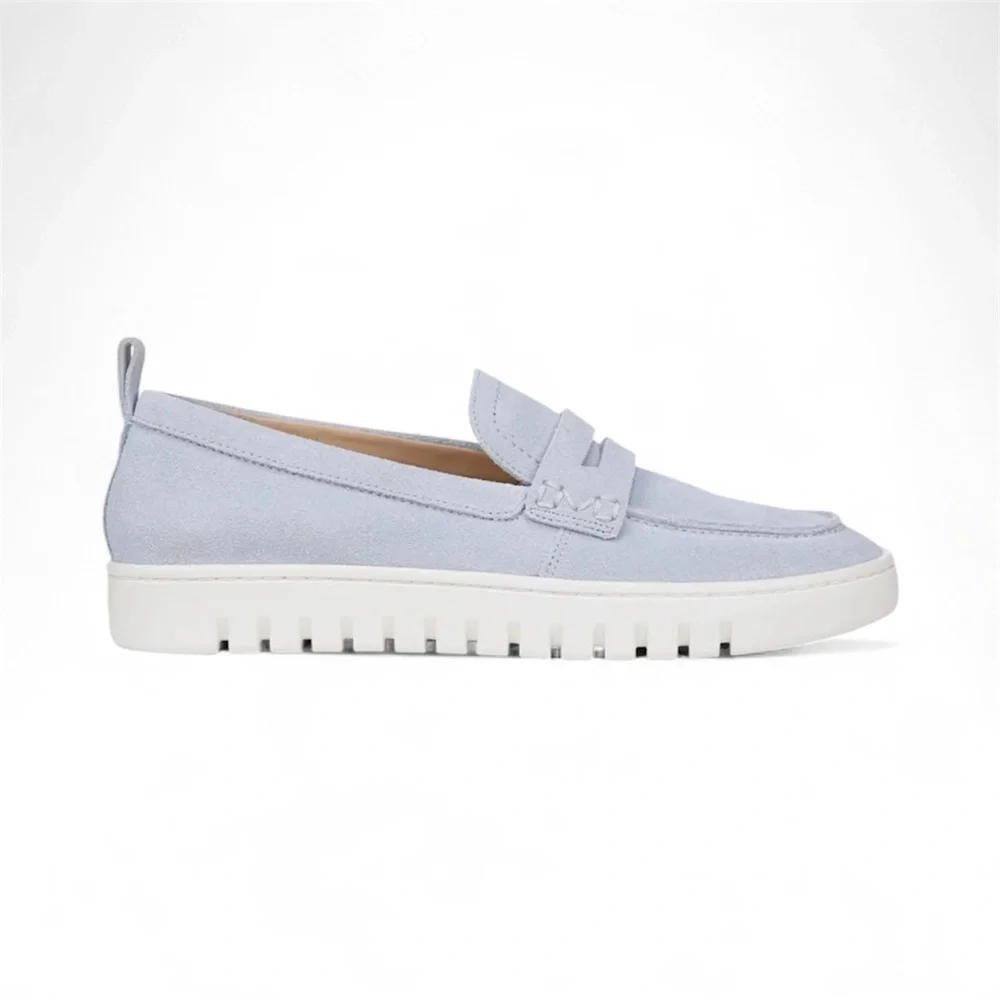 Women’s Vionic Uptown Loafer – Skyway Blue Suede - Picture 2 of 4
